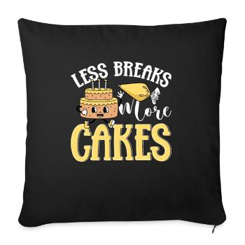 Cake Artist Cake Decorator Cake Decorator B - Sofa pillowcase 17,3'' x 17,3'' (45 x 45 cm) - black - Front