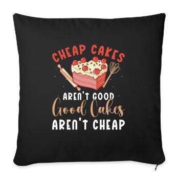 Cake Artist Cake Decorator Cake Decorator B - Sofa pillowcase 17,3'' x 17,3'' (45 x 45 cm) - black - Front