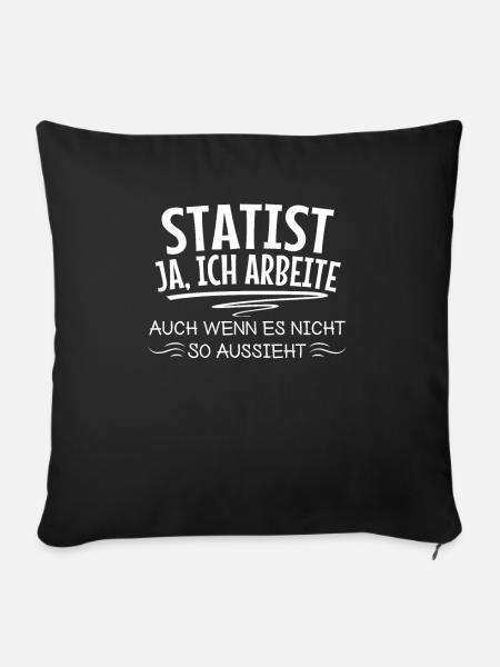 Datenanalyse Statistik Mathematik - Sofakissenbezug 45 x 45 cm - Schwarz