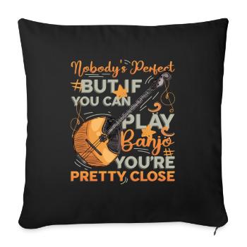 Perfect Banjo Player, Love To Play Banjo - Sofa pillowcase 17,3'' x 17,3'' (45 x 45 cm) - black - Front