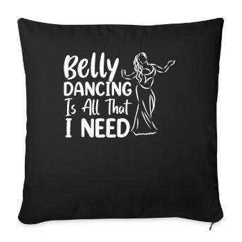 Modern Dance Quotes Funny Dancer Raqs sharqi Swing - Sofakissenbezug 45 x 45 cm - Schwarz - Vorne