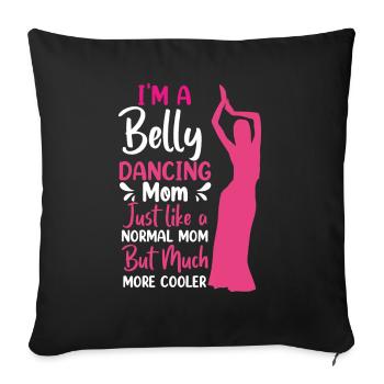 Funny Belly Dancer, Belly Dance Swing Dancers - Sofakissenbezug 45 x 45 cm - Schwarz - Vorne