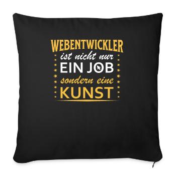 Webentwickler Fullstack-Softwareentwickler - Sofakissenbezug 45 x 45 cm - Schwarz - Vorne