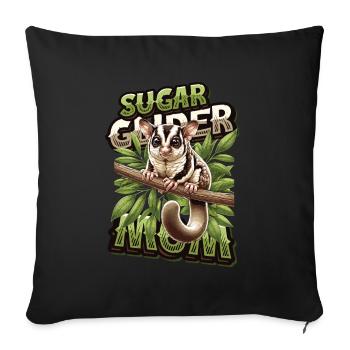 Australian Sugar Glider Short-headed Gliders - Sofa pillowcase 17,3'' x 17,3'' (45 x 45 cm) - black - Front