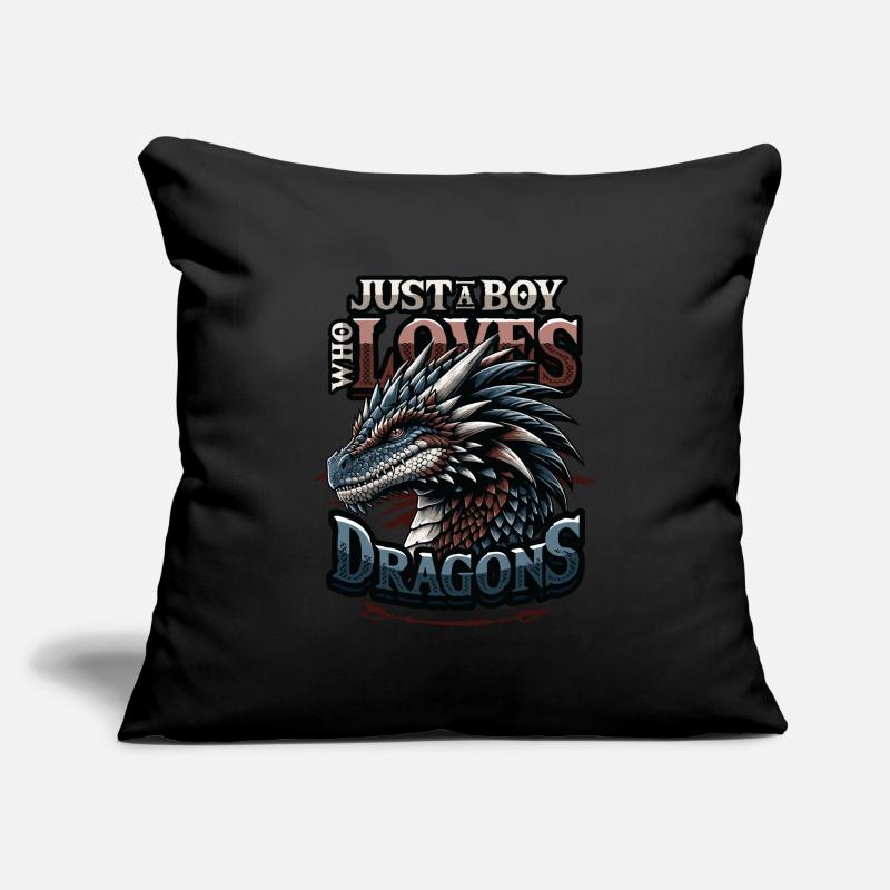 Nur Ein Junge, Der Drachen Liebt - Jungs Drachen Sofakissenbezug 45 x 45 cm