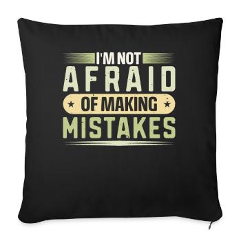 Funny Quotes And Jokes Comedy And Laughter - Sofa pillowcase 17,3'' x 17,3'' (45 x 45 cm) - black - Front