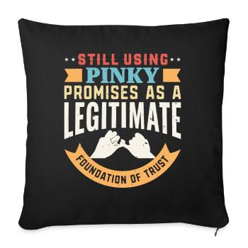 Funny Quotes And Jokes Comedy And Laughter - Sofa pillowcase 17,3'' x 17,3'' (45 x 45 cm) - black - Front