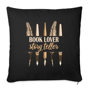 Autor Story Teller - Sofakissenbezug 45 x 45 cm - Schwarz - Vorne