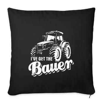 I've got the Bauer - Landwirt - Traktor - Sofakissenbezug 45 x 45 cm - Schwarz - Vorne