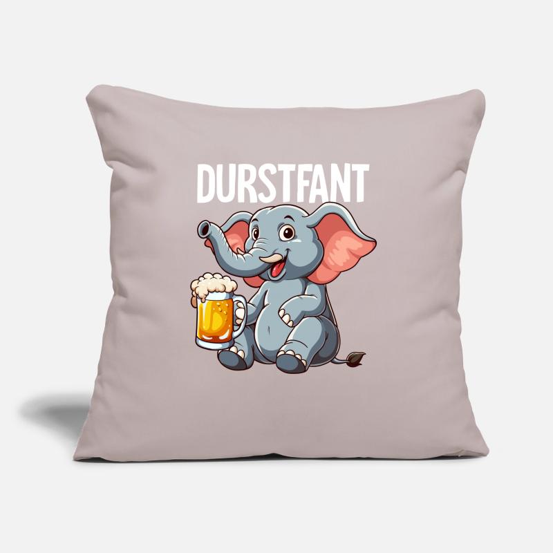 Durstfant Elefant Bier Sofakissenbezug 45 x 45 cm