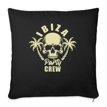 Ibiza Party Crew - ça s’intensifie de toute façon - Housse de coussin décorative 45 x 45 cm - noir - Devant