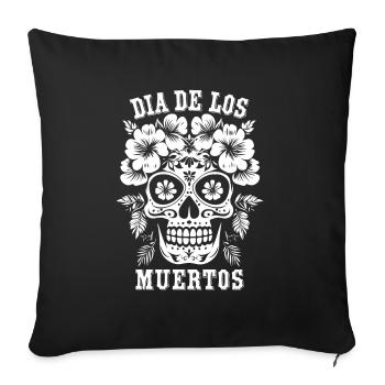 Costume - Dia de los muertos - Halloween - Sofa pillowcase 17,3'' x 17,3'' (45 x 45 cm) - black - Front
