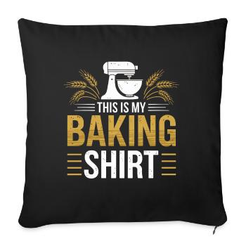 C’est mon Baking Bake Bakery Gifts - Housse de coussin décorative 45 x 45 cm - noir - Devant