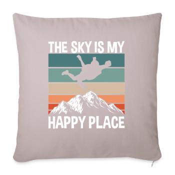 Parachute Happy Place - Sofa pillowcase 17,3'' x 17,3'' (45 x 45 cm) - light taupe - Front