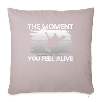 Fallschirm Feel Alive - Sofakissenbezug 45 x 45 cm - helles Taupe - Vorne