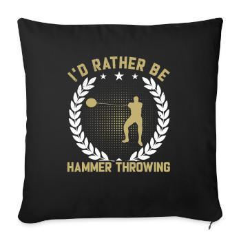 Rather Be Hammer Throw - Sofa pillowcase 17,3'' x 17,3'' (45 x 45 cm) - black - Front