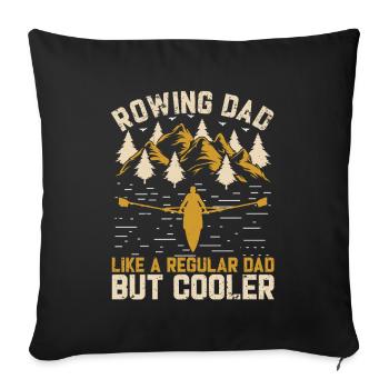 Ruder Dad - Sofakissenbezug 45 x 45 cm - Schwarz - Vorne