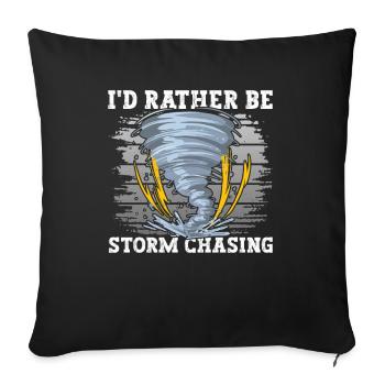 Tornado Sturm Jäger - Sofakissenbezug 45 x 45 cm - Schwarz - Vorne