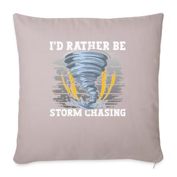 Tornado Storm Hunter - Sofa pillowcase 17,3'' x 17,3'' (45 x 45 cm) - light taupe - Front