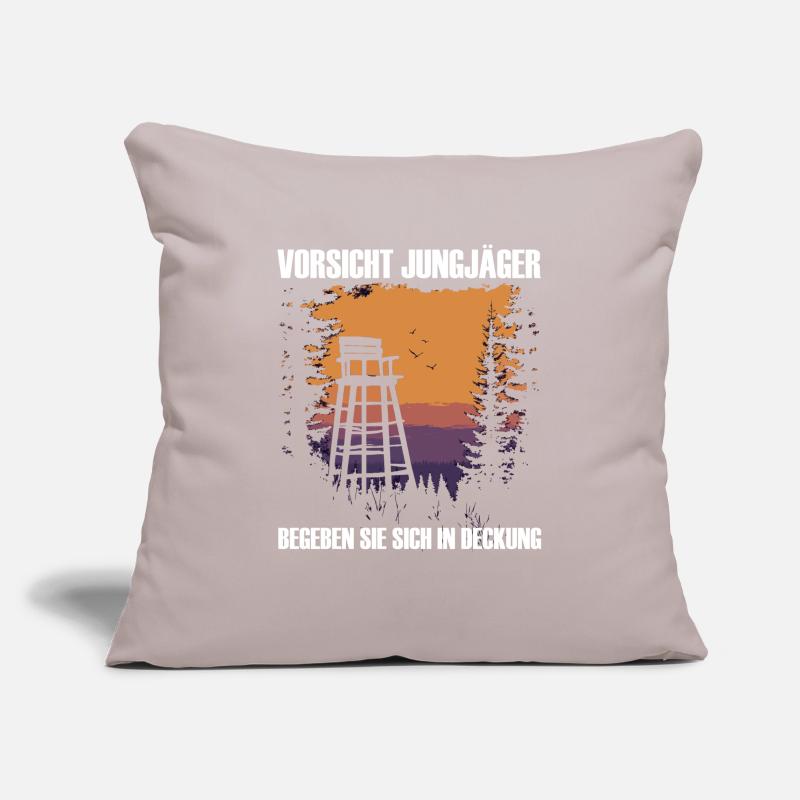 Vorsicht Jungjäger Sofakissenbezug 45 x 45 cm