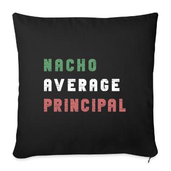 Cinco De Mayo Nacho Average Principal - Sofa pillowcase 17,3'' x 17,3'' (45 x 45 cm) - black - Front