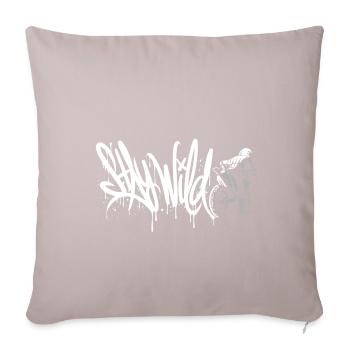 Stay Wild - Sofa pillowcase 17,3'' x 17,3'' (45 x 45 cm) - light taupe - Front