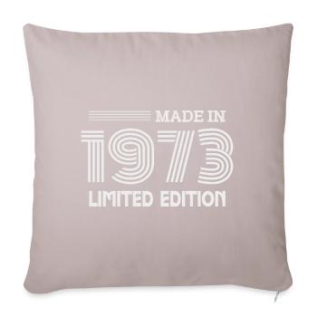 1973 Birthday Gift Idea 1973 - Sofa pillowcase 17,3'' x 17,3'' (45 x 45 cm) - light taupe - Front
