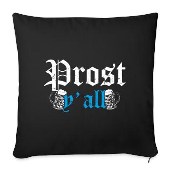 Prost - Sofakissenbezug 45 x 45 cm - Schwarz - Vorne
