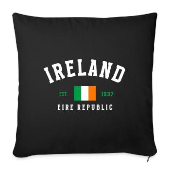 Irland Irland Republik - Sofakissenbezug 45 x 45 cm - Schwarz - Vorne
