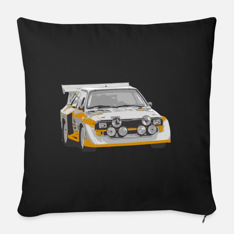 Rallye - Sofakissenbezug 45 x 45 cm - Schwarz
