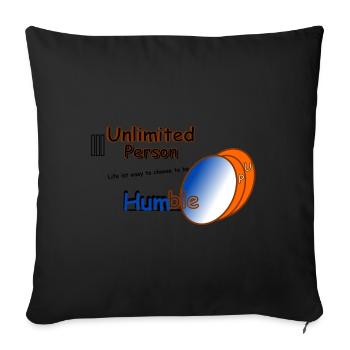 Life is easy to choose to be Humble - Sofa pillowcase 17,3'' x 17,3'' (45 x 45 cm) - black - Front