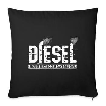 Diesel-Grafik - Sofakissenbezug 45 x 45 cm - Schwarz - Vorne