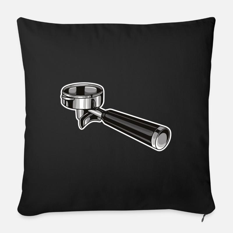Siebträger Kaffemaschine Siebträger Kaffe Junky - Sofakissenbezug 45 x 45 cm - Schwarz