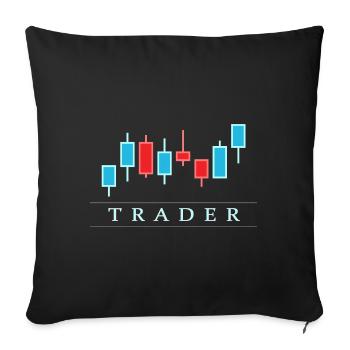 Marchand noir - Housse de coussin décorative 45 x 45 cm - noir - Devant