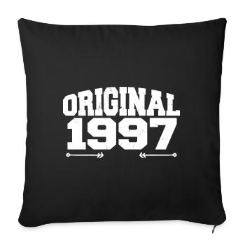 Original 1997 | Birthday Gift 1997 - Sofa pillowcase 17,3'' x 17,3'' (45 x 45 cm) - black - Front