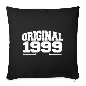 Original 1999 | Birthday Gift 1999 - Sofa pillowcase 17,3'' x 17,3'' (45 x 45 cm) - black - Front
