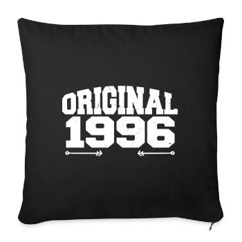 Original 1996 | Birthday Gift 1996 - Sofa pillowcase 17,3'' x 17,3'' (45 x 45 cm) - black - Front