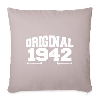Original 1942 | Birthday Gift 1942 - Sofa pillowcase 17,3'' x 17,3'' (45 x 45 cm) - light taupe - Front