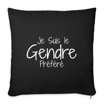 Son-in-law Humor, Son-in-Law Ideal Humor - Sofa pillowcase 17,3'' x 17,3'' (45 x 45 cm) - black - Front
