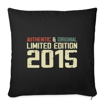 2015 Birthday Gift 2015 Vintage 2015 Retro - Sofa pillowcase 17,3'' x 17,3'' (45 x 45 cm) - black - Front