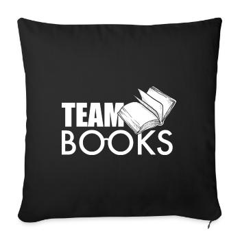 Livres d’équipe - Housse de coussin décorative 45 x 45 cm - noir - Devant