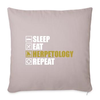 Zoologie Reptiles Amphibiens - Housse de coussin décorative 45 x 45 cm - taupe clair - Devant
