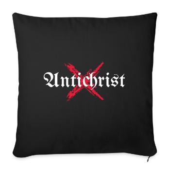 ANTICHRIST Superstar Occult Satan Paganisme Gothique - Housse de coussin décorative 45 x 45 cm - noir - Devant