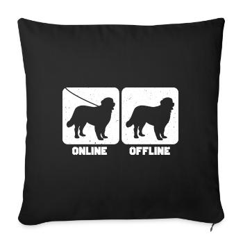 Berner Sennenhund - Sofakissenbezug 45 x 45 cm - Schwarz - Vorne