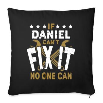 Name Daniel Gift - Sofakissenbezug 45 x 45 cm - Schwarz - Vorne