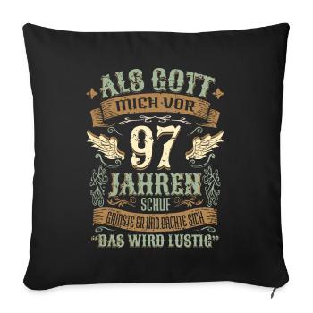 97 Geburtstag Geschenk Jahre Geburtstagsgeschenk - Sofakissenbezug 45 x 45 cm - Schwarz - Vorne