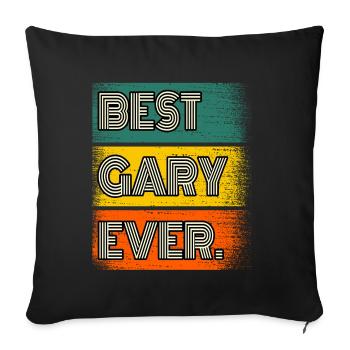 Gary Name Gift Quote Funny - Sofa pillowcase 17,3'' x 17,3'' (45 x 45 cm) - black - Front