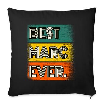 Marc Name Gift Quote Funny - Sofa pillowcase 17,3'' x 17,3'' (45 x 45 cm) - black - Front