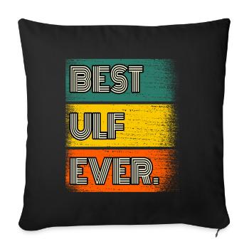 Ulf Name Gift Saying Funny - Sofa pillowcase 17,3'' x 17,3'' (45 x 45 cm) - black - Front