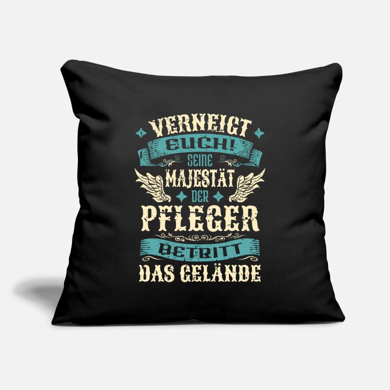 Pfleger Geschenk Lustige Sprüche Sofakissenbezug 45 x 45 cm